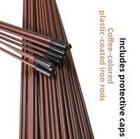 PAMPAS | Orchid Support Rod Gardening Flower Shaping Brown Metal Wire