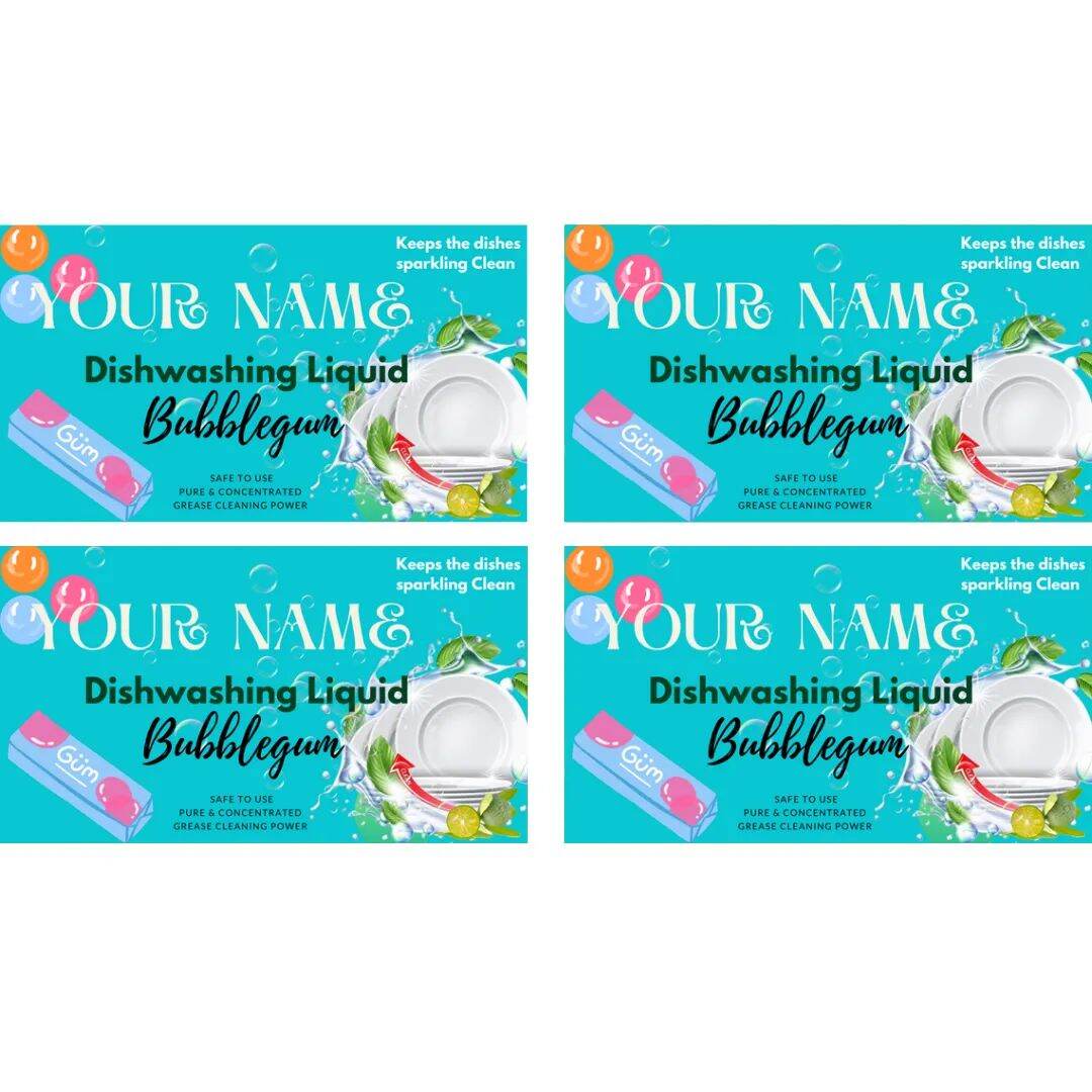 CUSTOMIZED Sticker label for your DIY Dishwashing Liquid Lazada PH