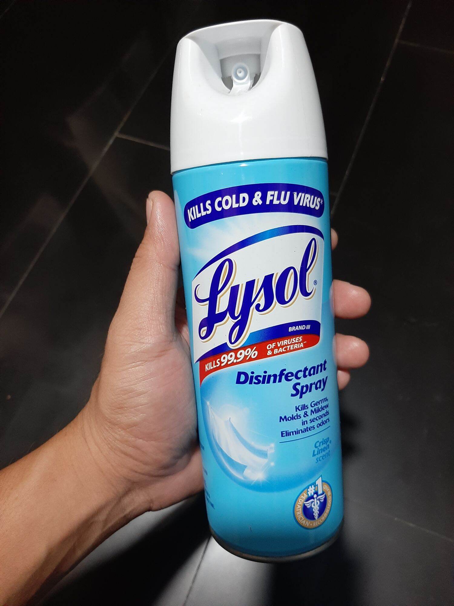 Lysol Disinfectant Spray With Crisp Linen Scent 340g 