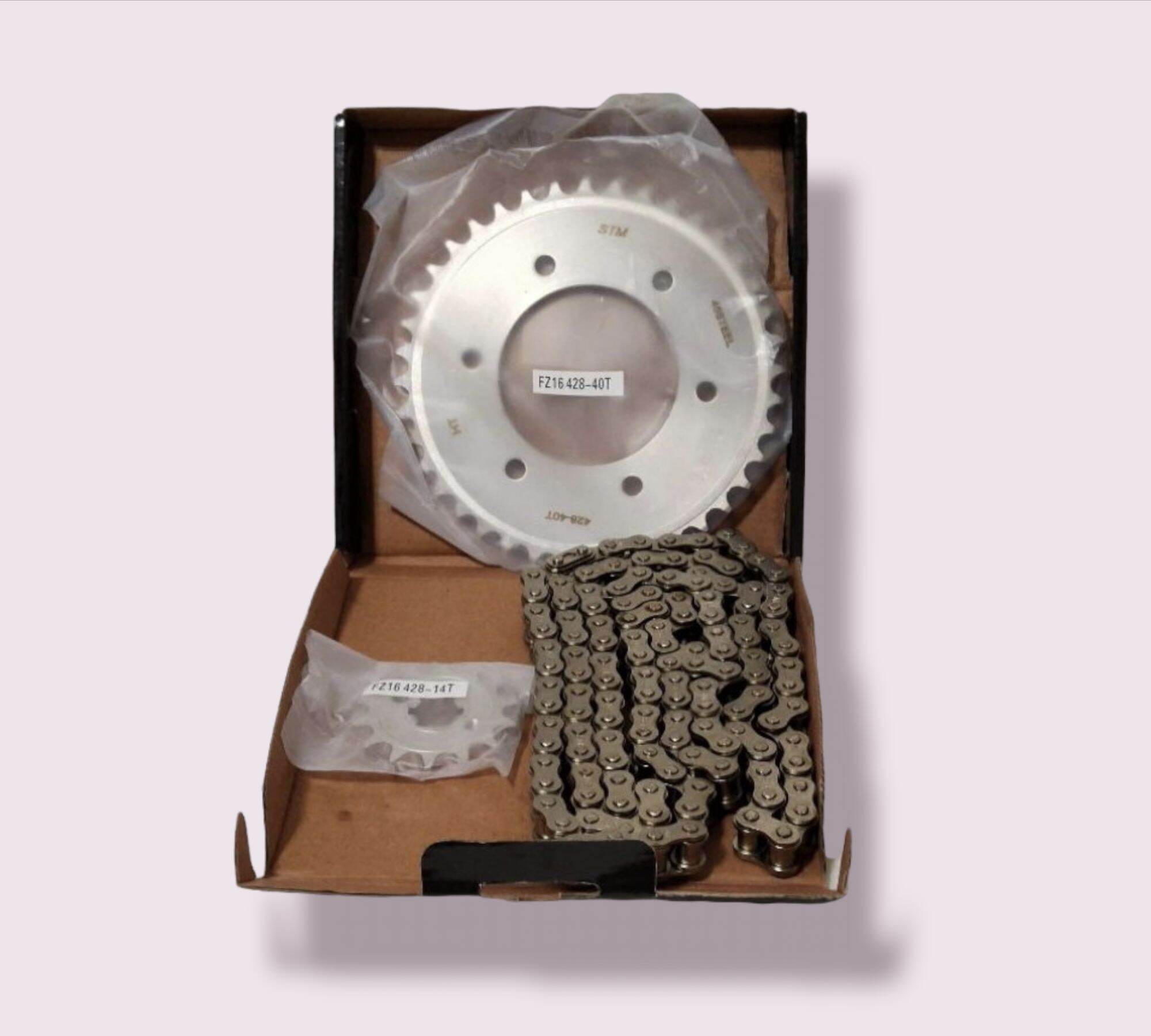 Yamaha FZ chain set sprocket 14/40/428 Lazada PH