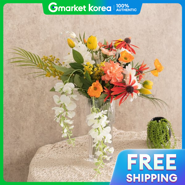 Large Artificial Dahlia Vase Bold Tulip Set 54cm (DIY) Interior Flower Table Event Decoration Props Presyo 4,834 Piso*Libreng Shipping