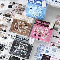 Gimue | Freestyle Scrapbooking Stickers Book Retro and INS Style