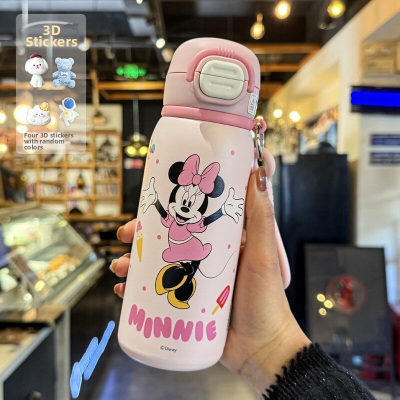 WEINITONGHUA | baby infant Zootopia Theme Student Straw Thermos Cup safe soft