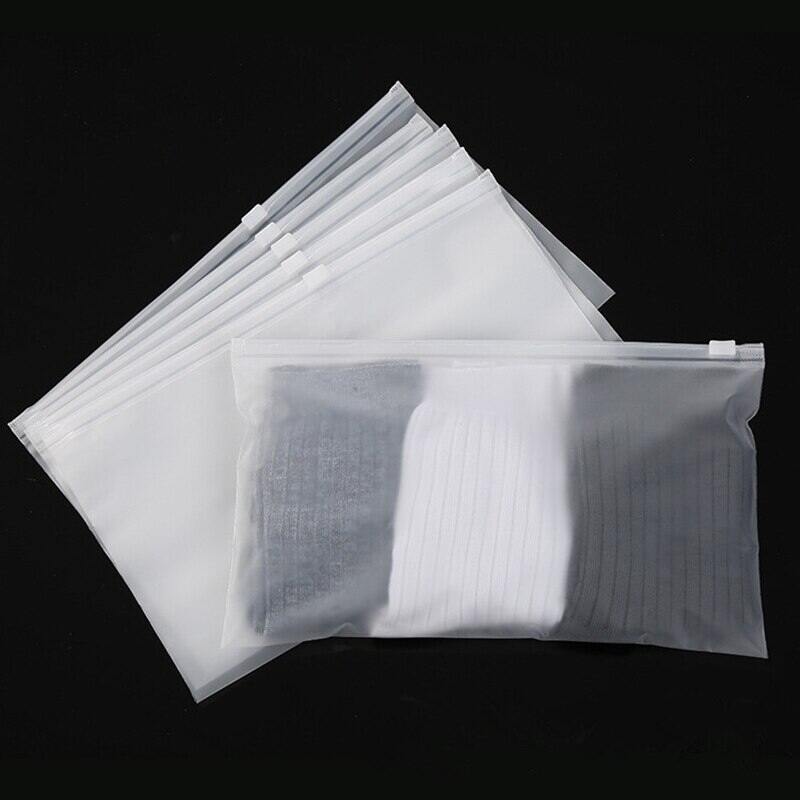 Self Sealing Bag, Horizontal Frosted Zipper Bag, Clothing Packaging Bag, CPE Packaging Bag, CPE Frosted Bag
