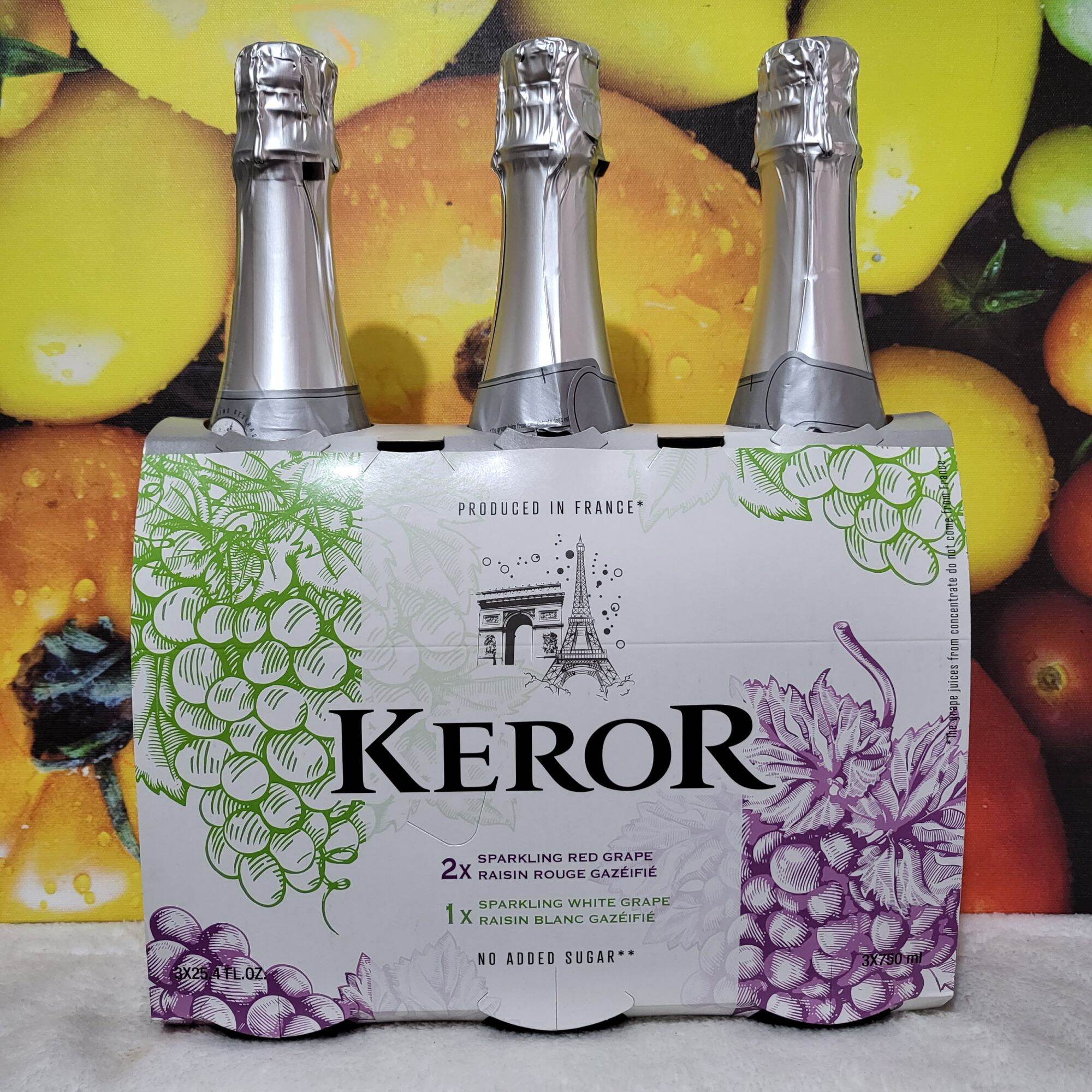 Keror Sparkling Red/White Grape Juice Non Alcoholic 750mL Lazada PH