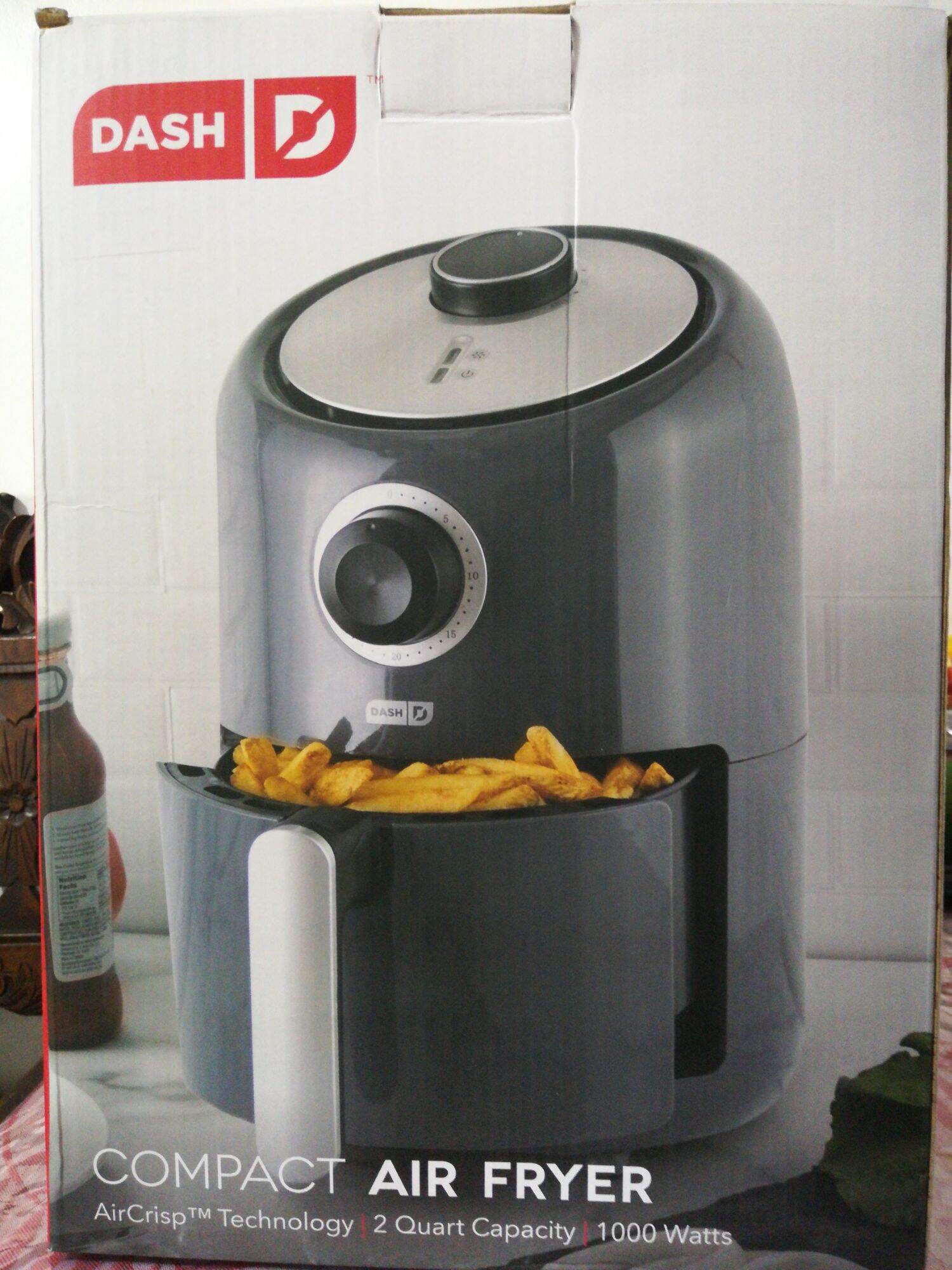 Dash 1000W 1.2 Qt Compact Air Fryer - Gray