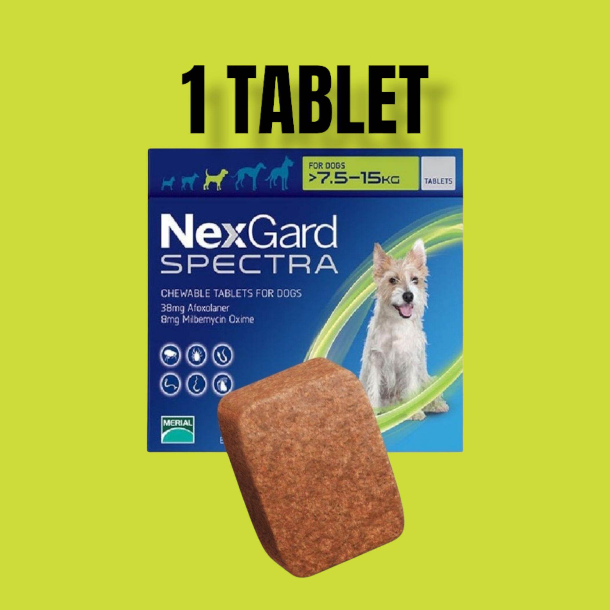 Nexgard Spectra Tablet 7.515kg ( 1 Tablet w/ STICKER ) Lazada PH