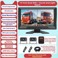lushuntong | Front and Rear Monitor Dash Cam with Smart Alerts 24V