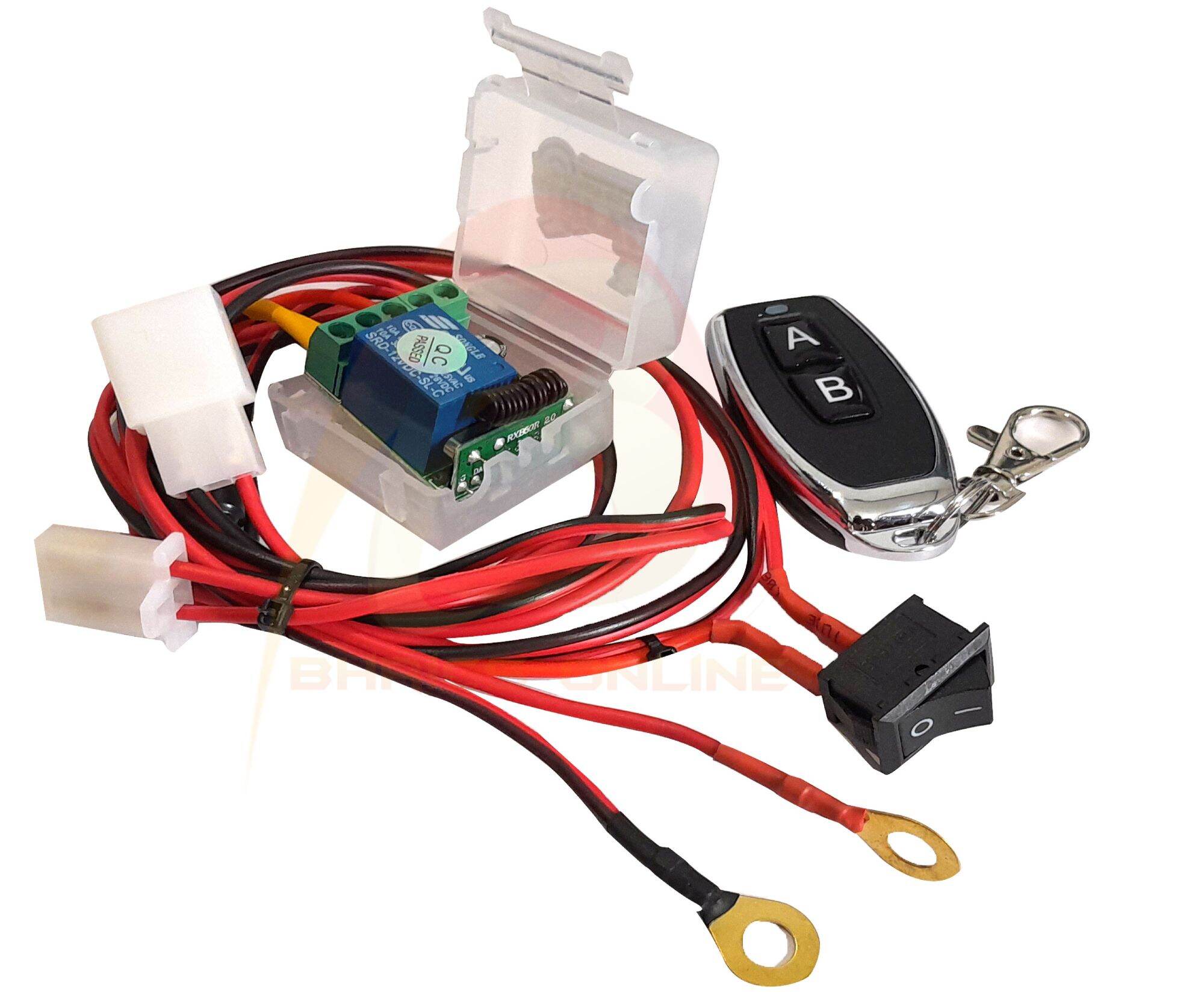 Plug And Play AntiTheft Remote Killswitch with 2 remote bypass