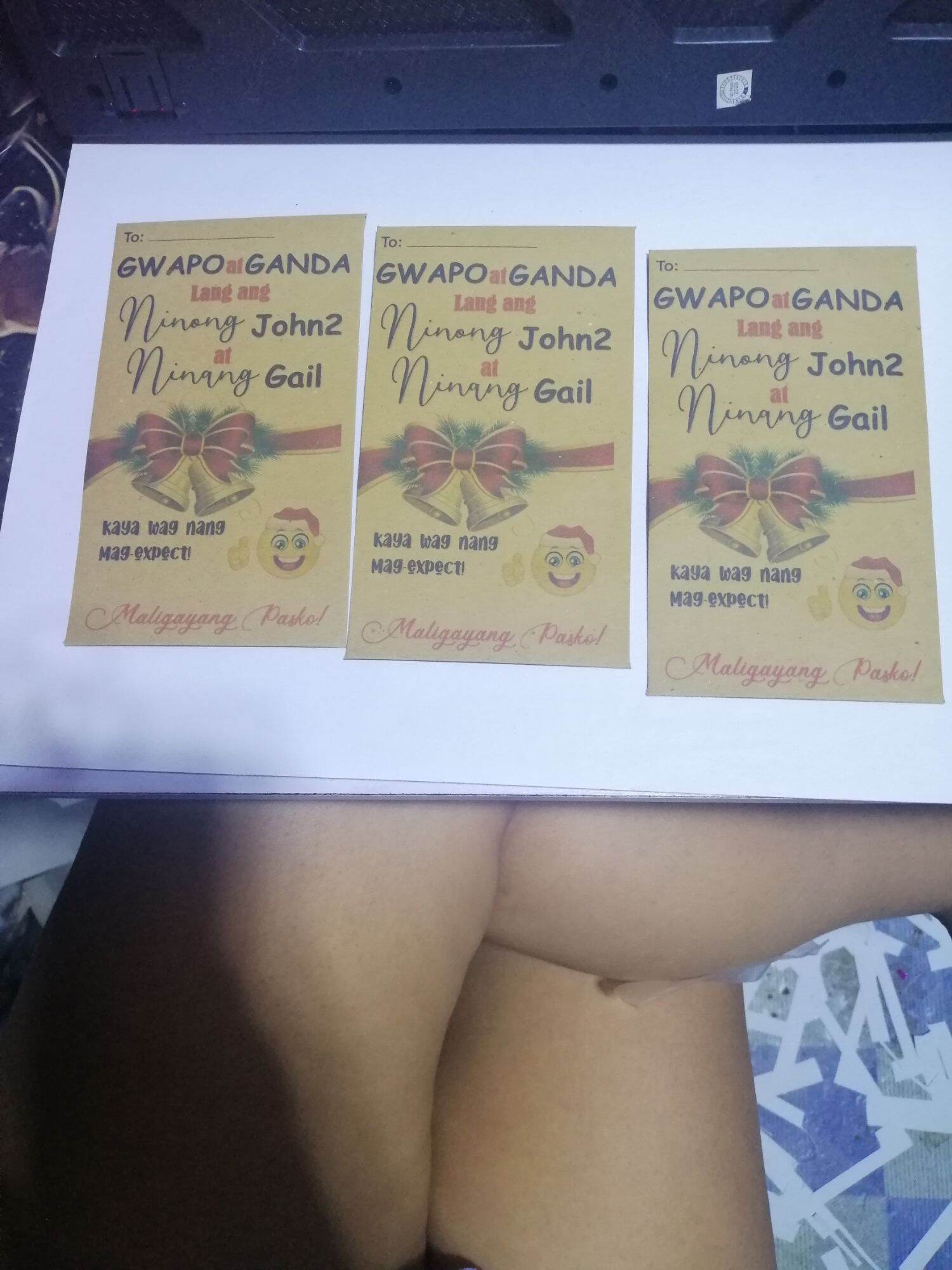 12pcs #1.Brown Customized Envelope Ampao. 