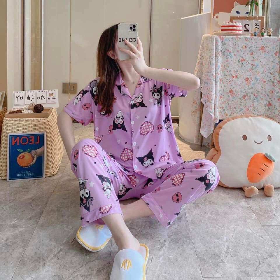 Pajama Sleepwear Sanrio Kawaii Kuromi | Lazada PH