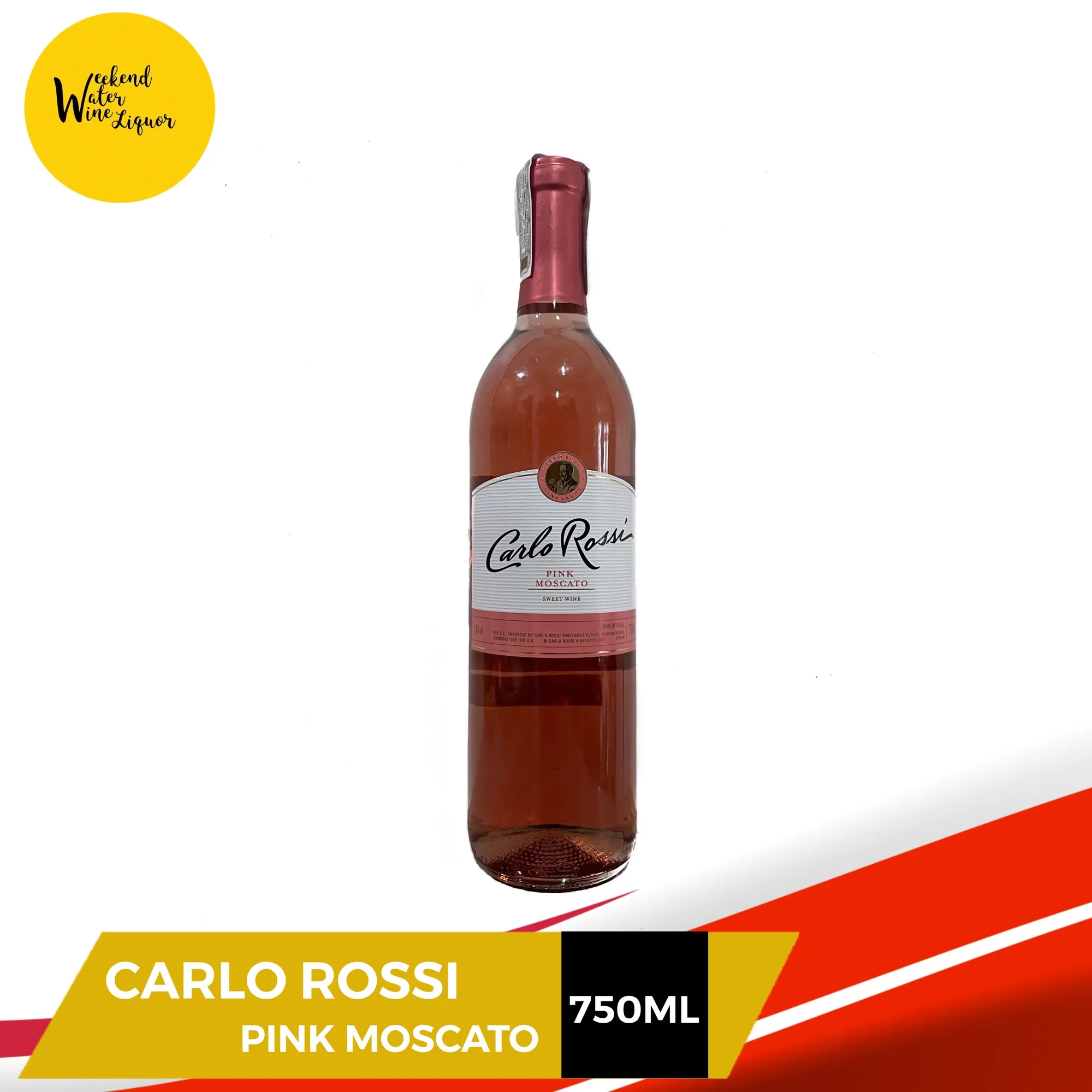 Carlo Rossi Pink Moscato Sweet Wine 750ml