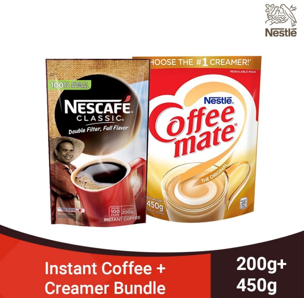 NESCAFE Classic Instant Coffee 200g with NESTLE COFFEE MATE Coffee Creamer 450g Lazada PH
