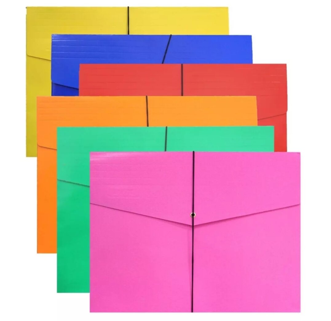 12 pcs assorted expanded envelope long envelope with garter. 