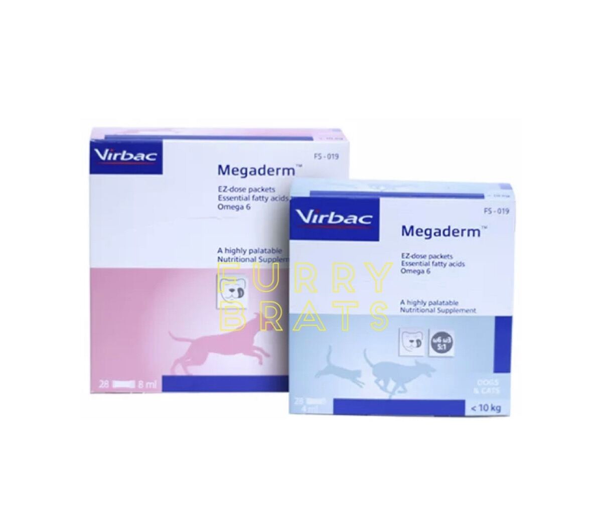 Virbac Megaderm Omega 3 and 6 Supplement for Cats and Dogs (Sold per