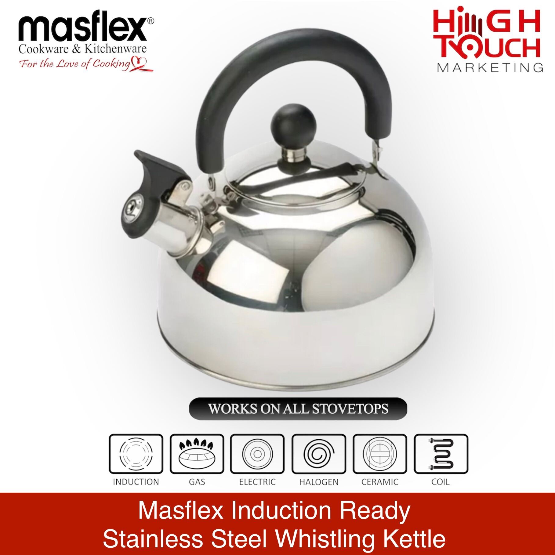 Induction whistling outlet kettle