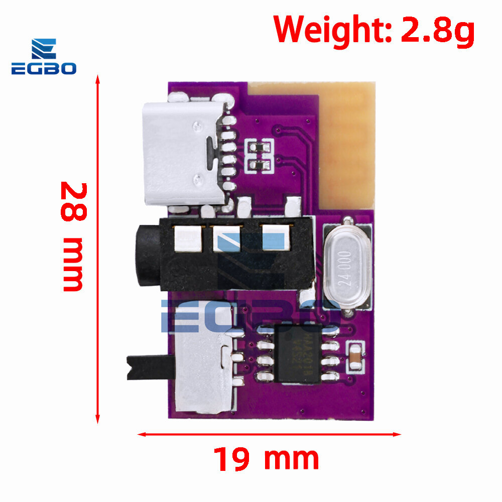 1~2PCS TWS DC3.5V-5V 5W Bluetooth compatibe 5.4 Mono Amplifier Decoder ...