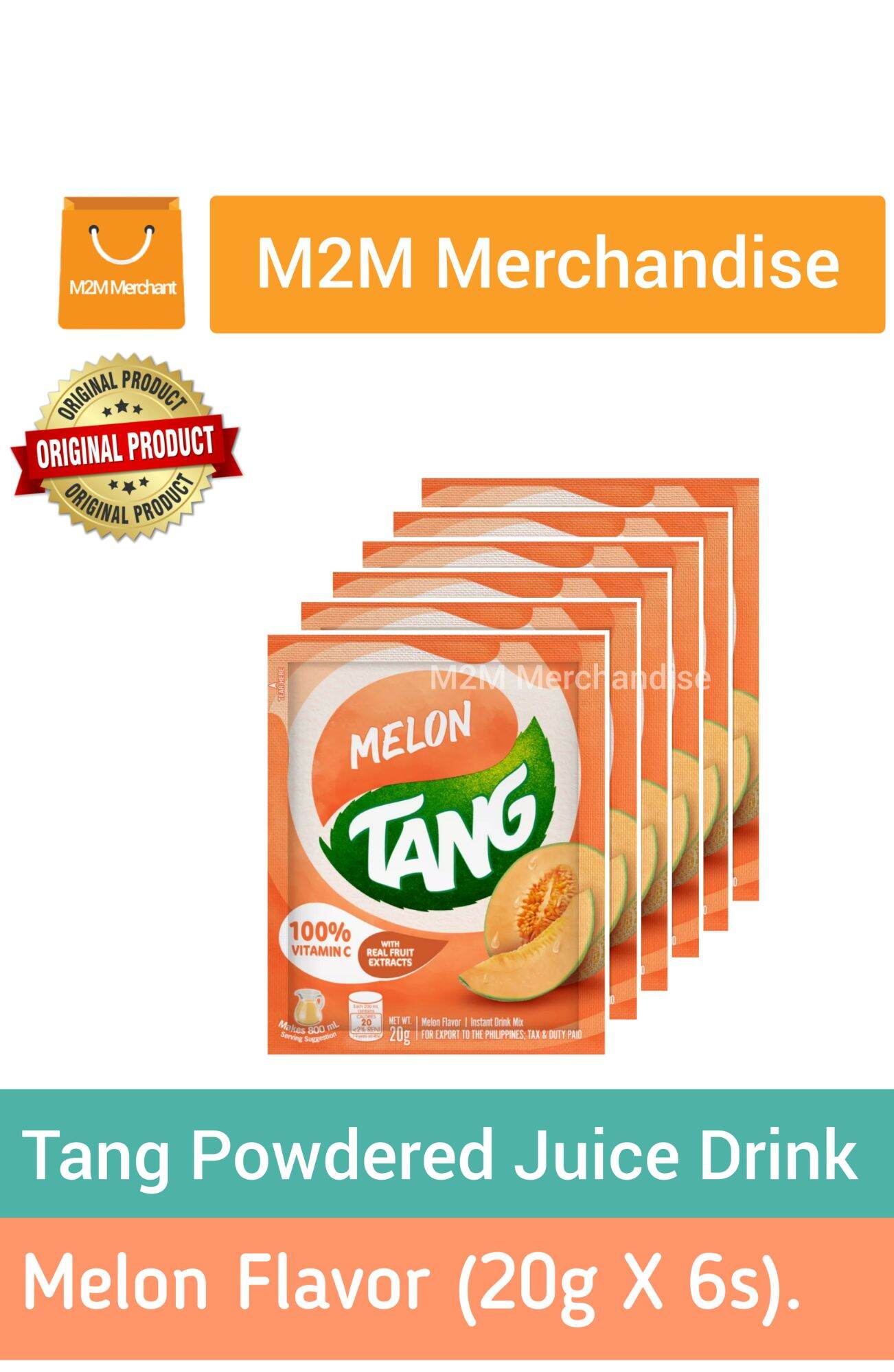 Tang Melon Flavored Powdered Juice Drink sachet