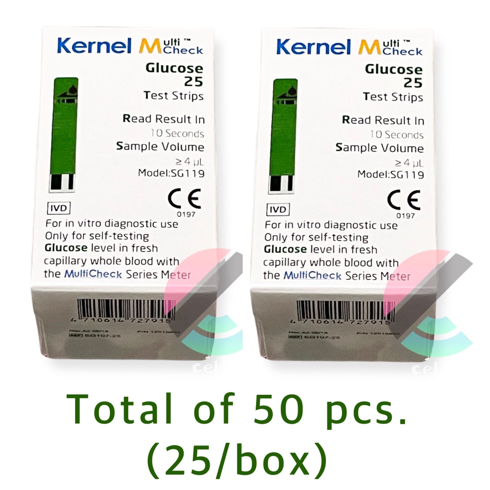 50's Glucose test Strips for Kernel MultiCheck Meter Lazada PH
