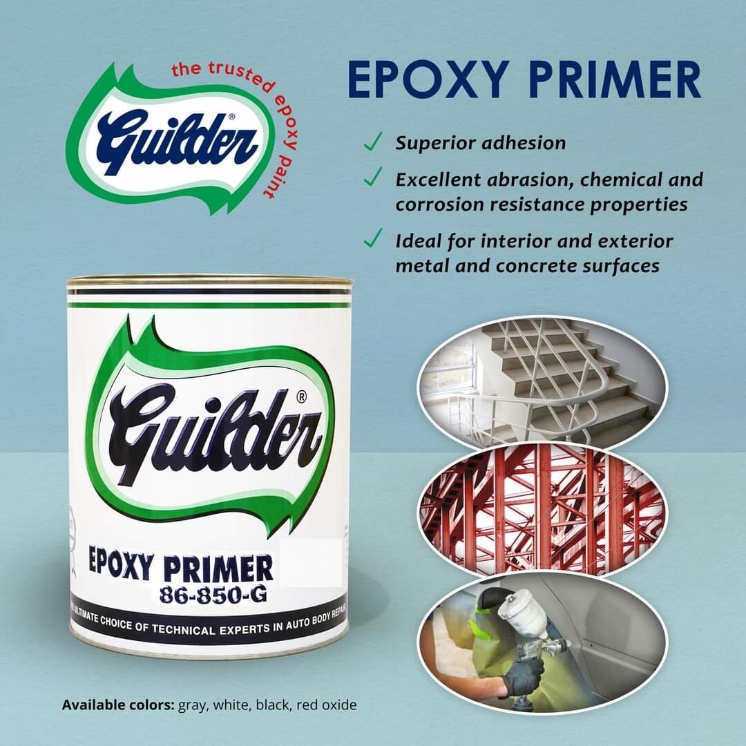 GUILDER Epoxy Primer Black with catalyst ( 1 liter) Lazada PH
