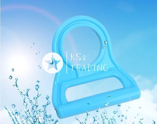 Round plastic blue handle for 5 gallons water container / new generation of halder. 