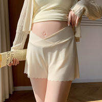 MIDULI | Pregnant Friendly Shorts Anti-Exposure Light Silk Pants
