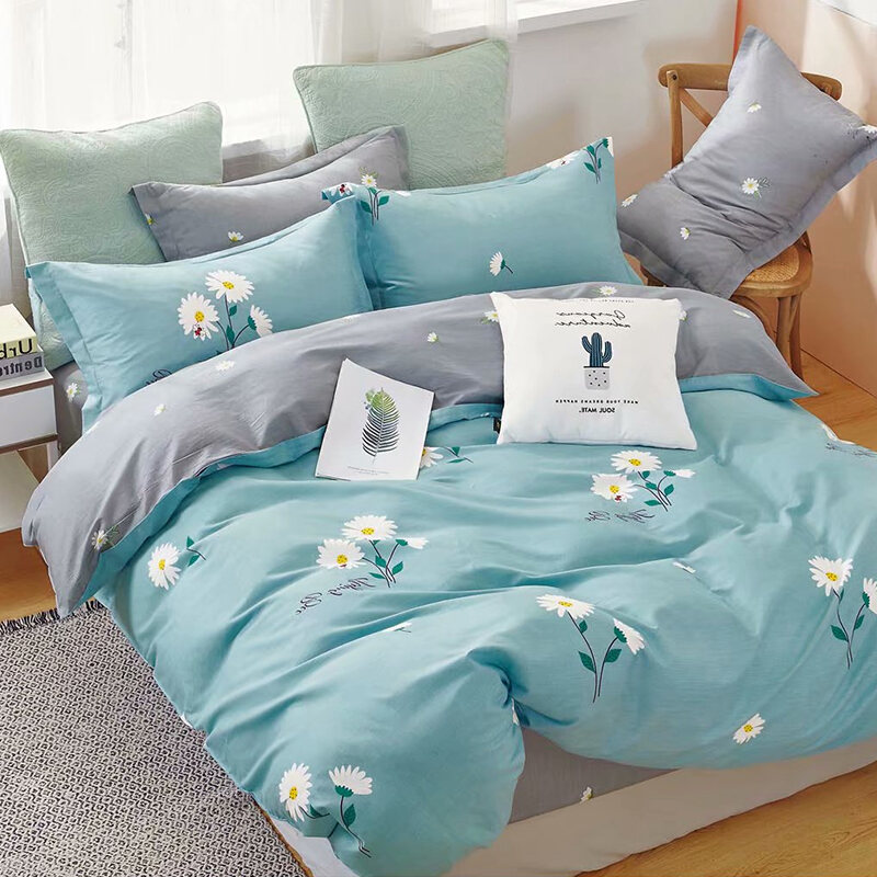 Cotton Quilt Cover Single Single Double Cotton Quilt Cover Bed Sheet 1.