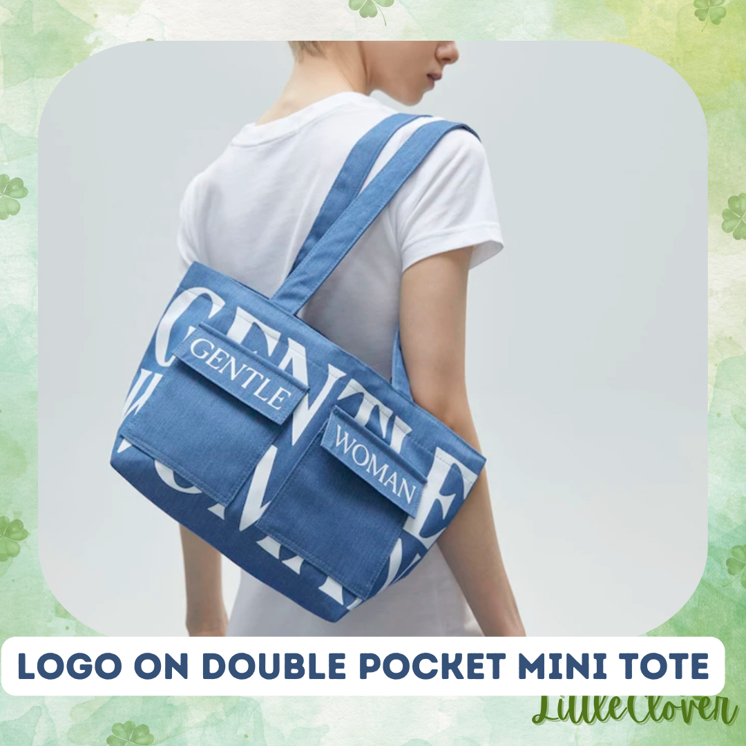 ONHAND (NEW)! GENTLEWOMAN LOGO ON DOUBLE POCKET MINI TOTE