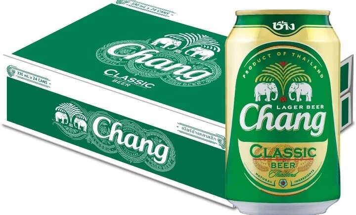 Chang Lager Beer Classic Can 330 ML x 24 pcs. 