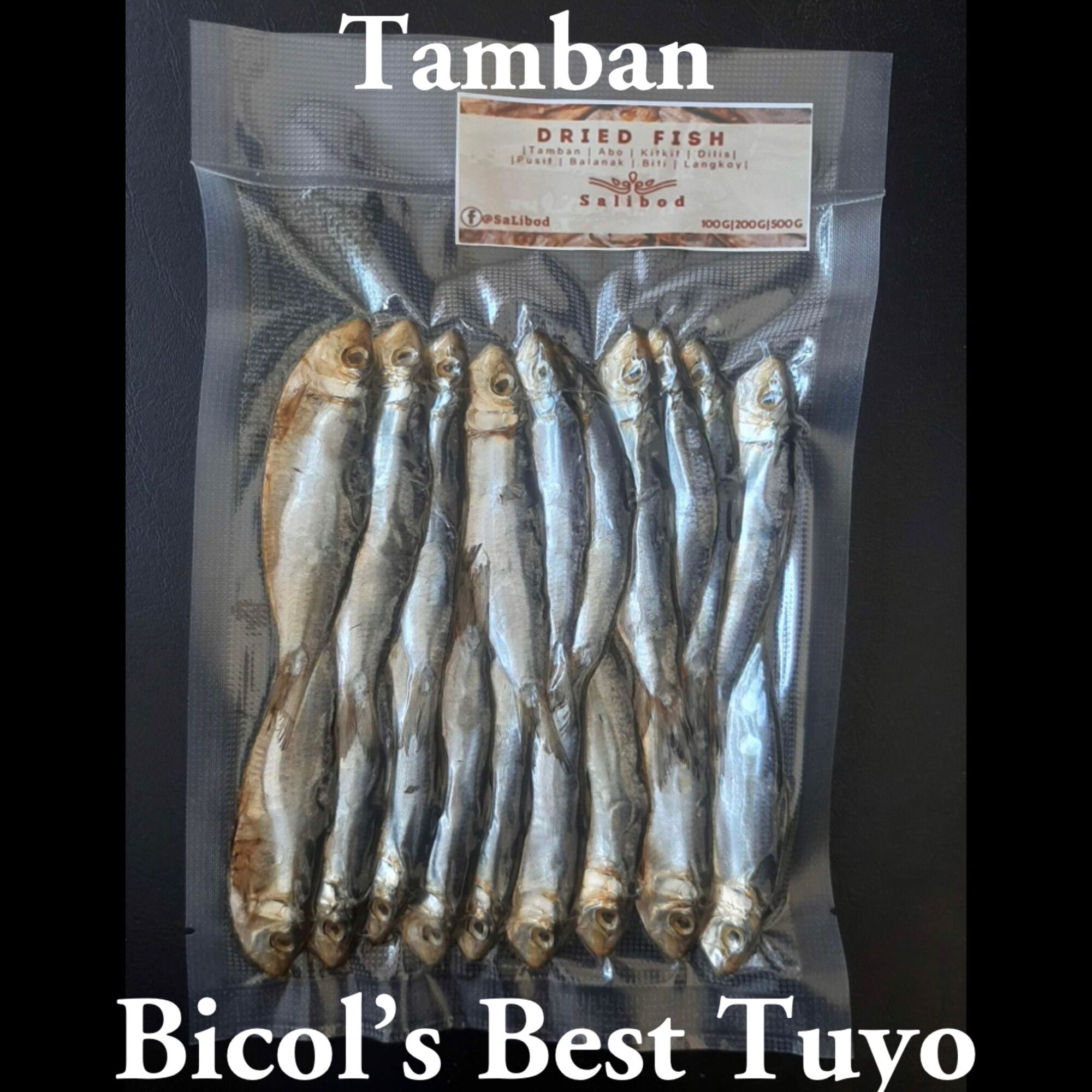 Bicols Best Dried Fish Tamban Vacuum Sealed 100 Grams Salibod