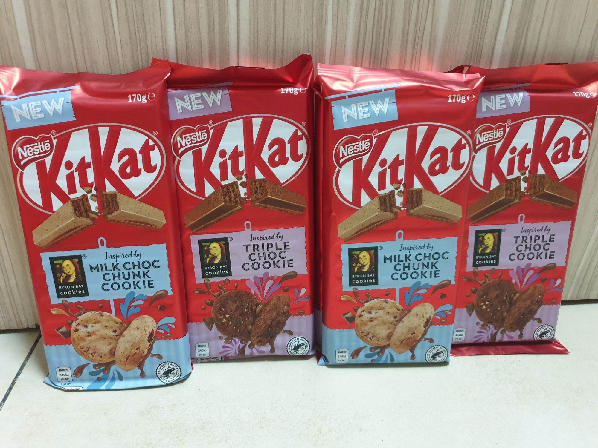 kitkat triple choco cookie chocolate blocks and milk choco chunk