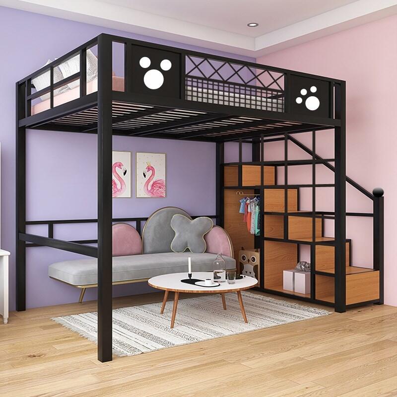 Metal queen 2024 loft bed