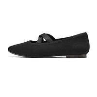 Skechers | Black Breathable Low Top Slip On Flat Shoes for Women Comfortable Soft Sole Loafers