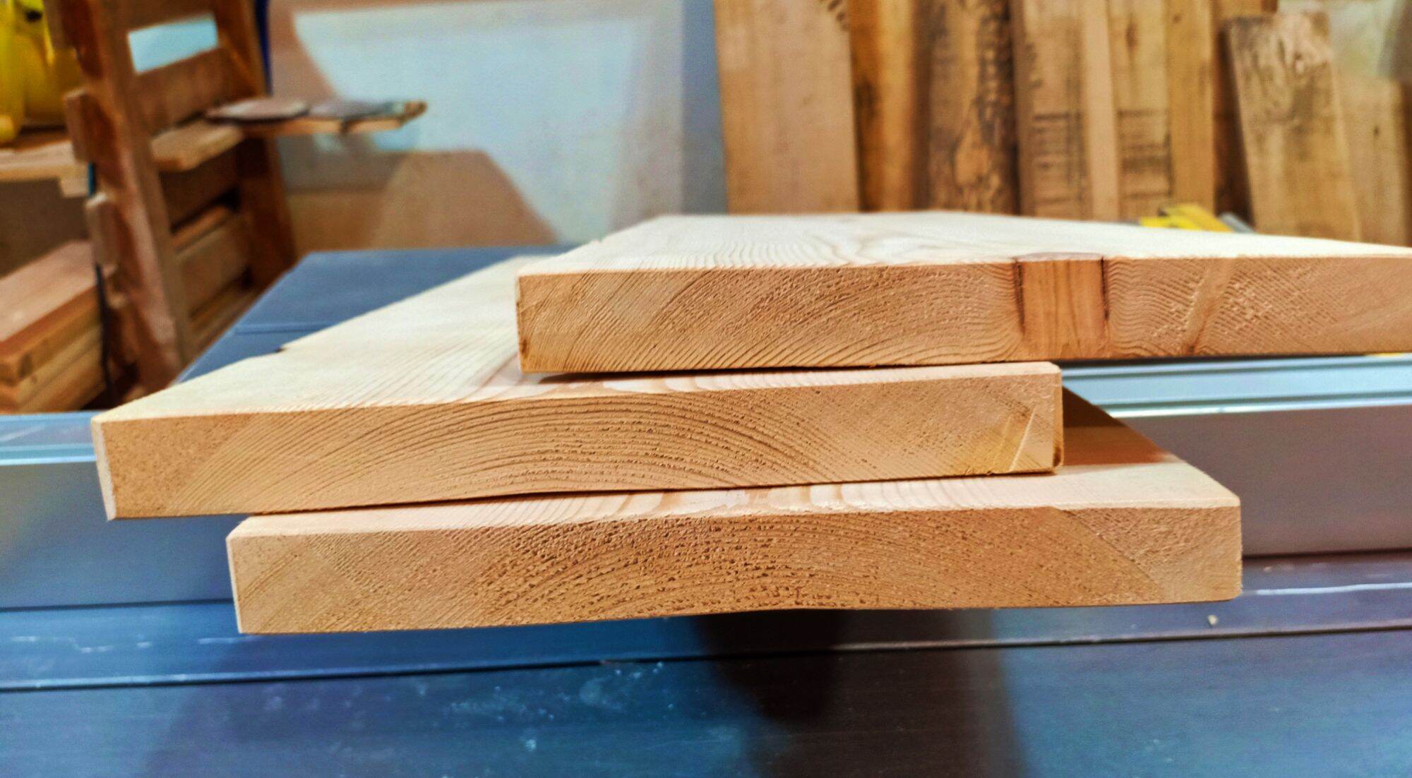 Wood plank. Smooth on all sides. made from pinewood. 100 cm by 14 cm by