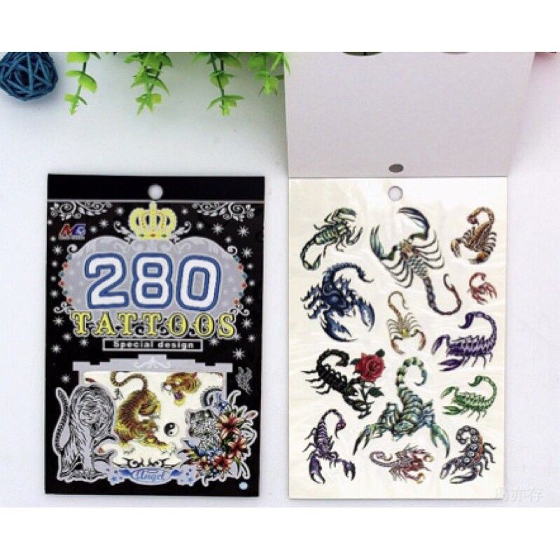 Tattoo Book: 280 Special Design Temporary Tattoos-Scorpions –  Fatcatz-copy-catz