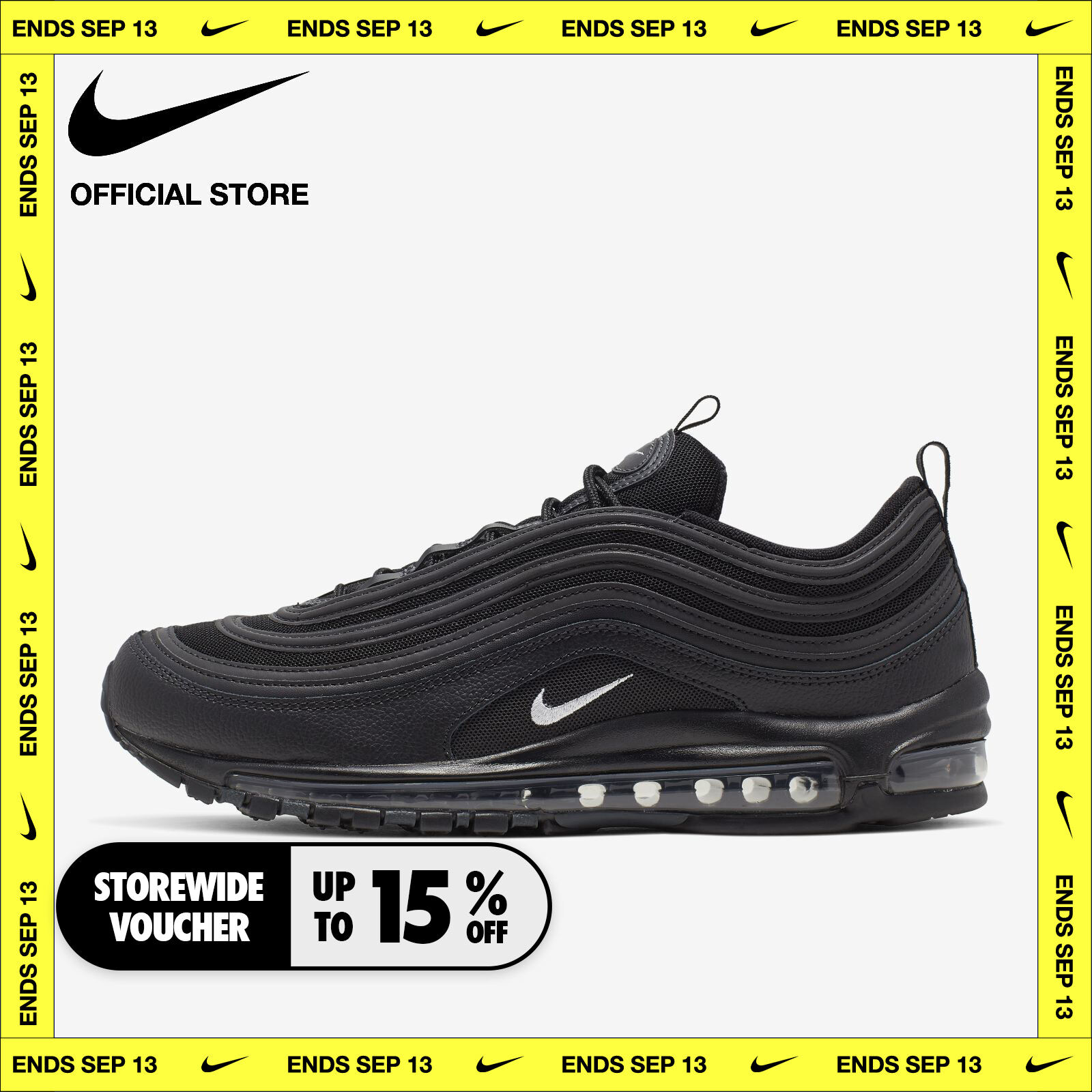 Nike Men's Air Max 97 Shoes - Black