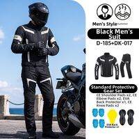 DUHAN | Duhuan Motorcycle Riding Suit Mens Breathable Mesh Wear Resistant Summer Anti-fall Motorcycle Jacket And Pants Set For Men And Women