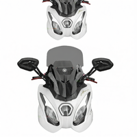 Givi | Forward Moved and Raised Mirror Assembly with Windshield