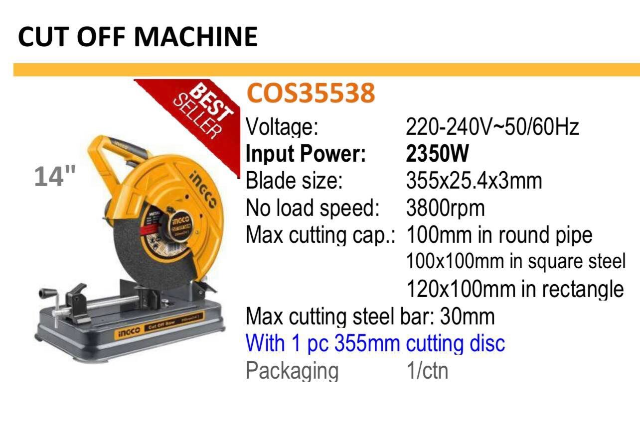 Ingco Cut Off Saw 2350w Lazada Ph