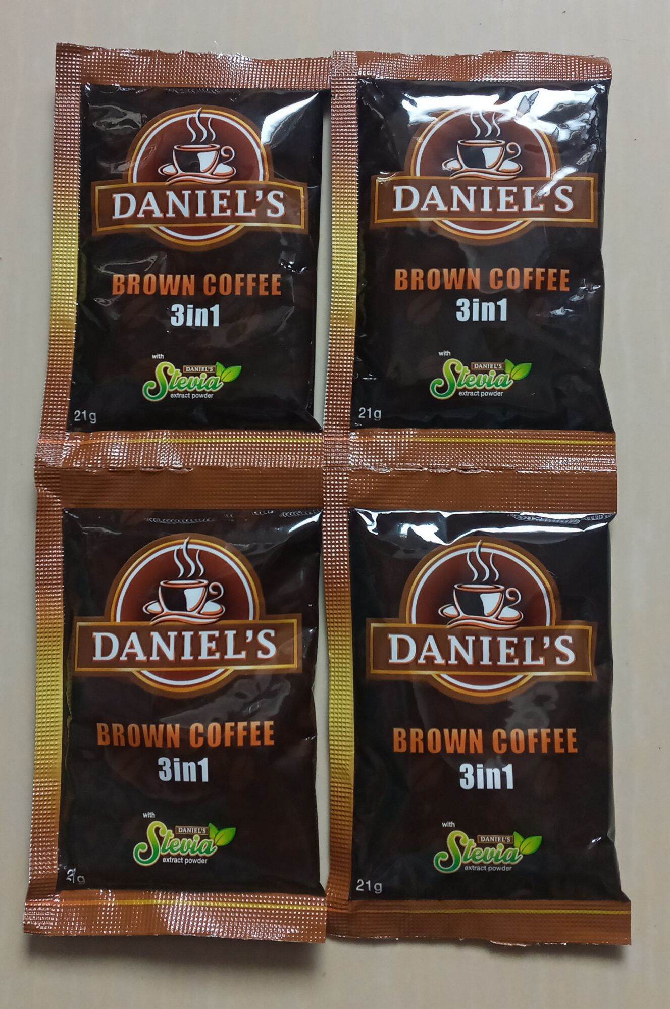 Daniel's Coffee Mix ( Brown coffee ) 21g set of 4 sachets. Lazada PH