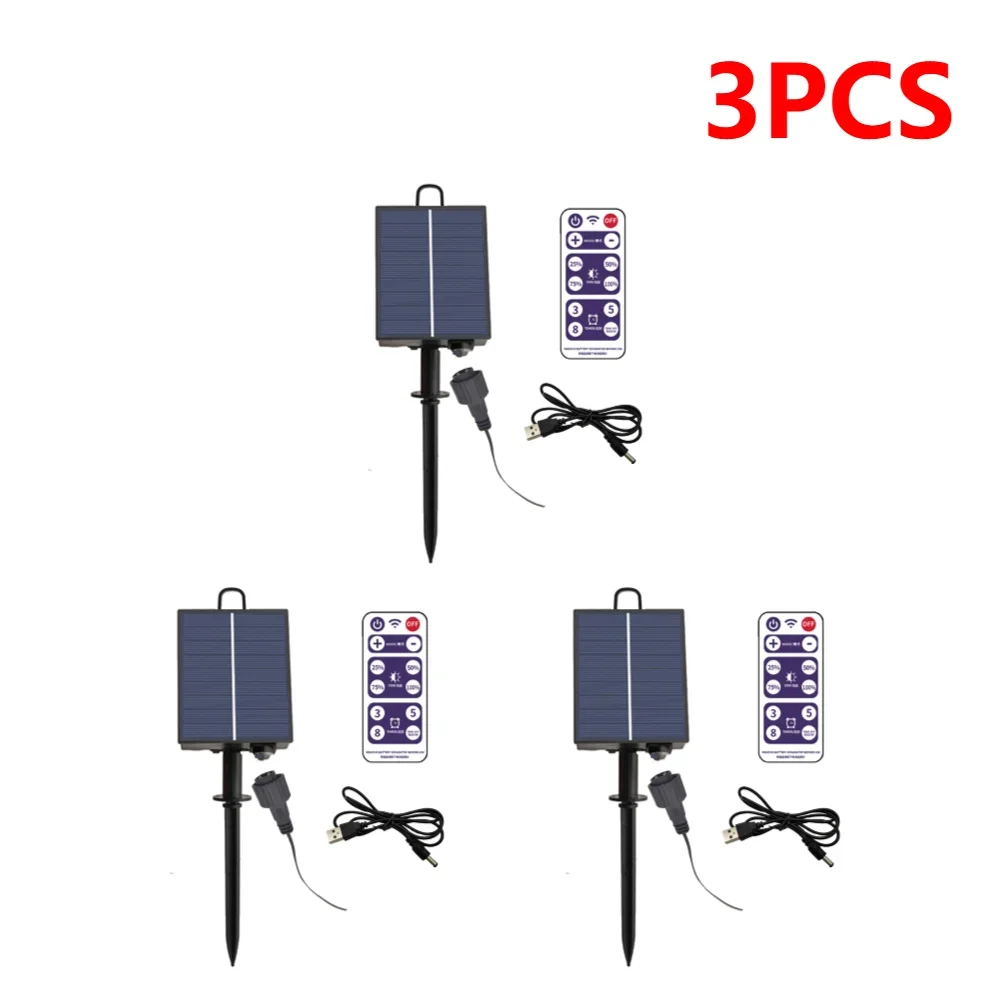 1-3PCS 1200MAH Solar Battery Control Box Kit Lithium Battery Panel for ...
