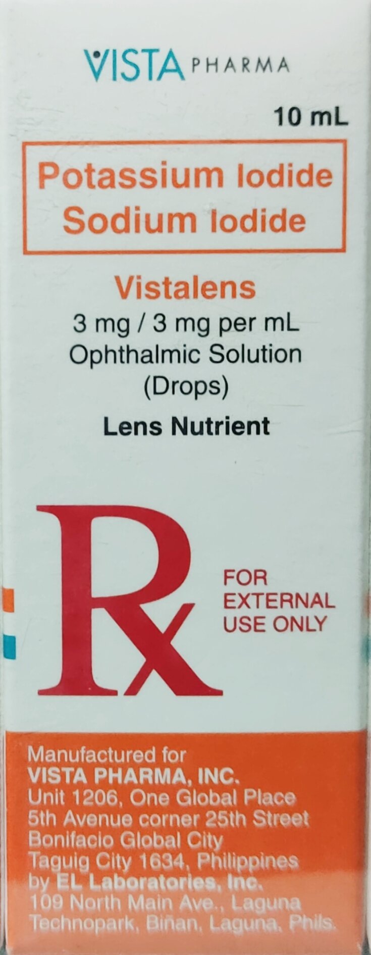 Vistalens Lens Nutrient and Anti Cataract 10ml Lazada PH