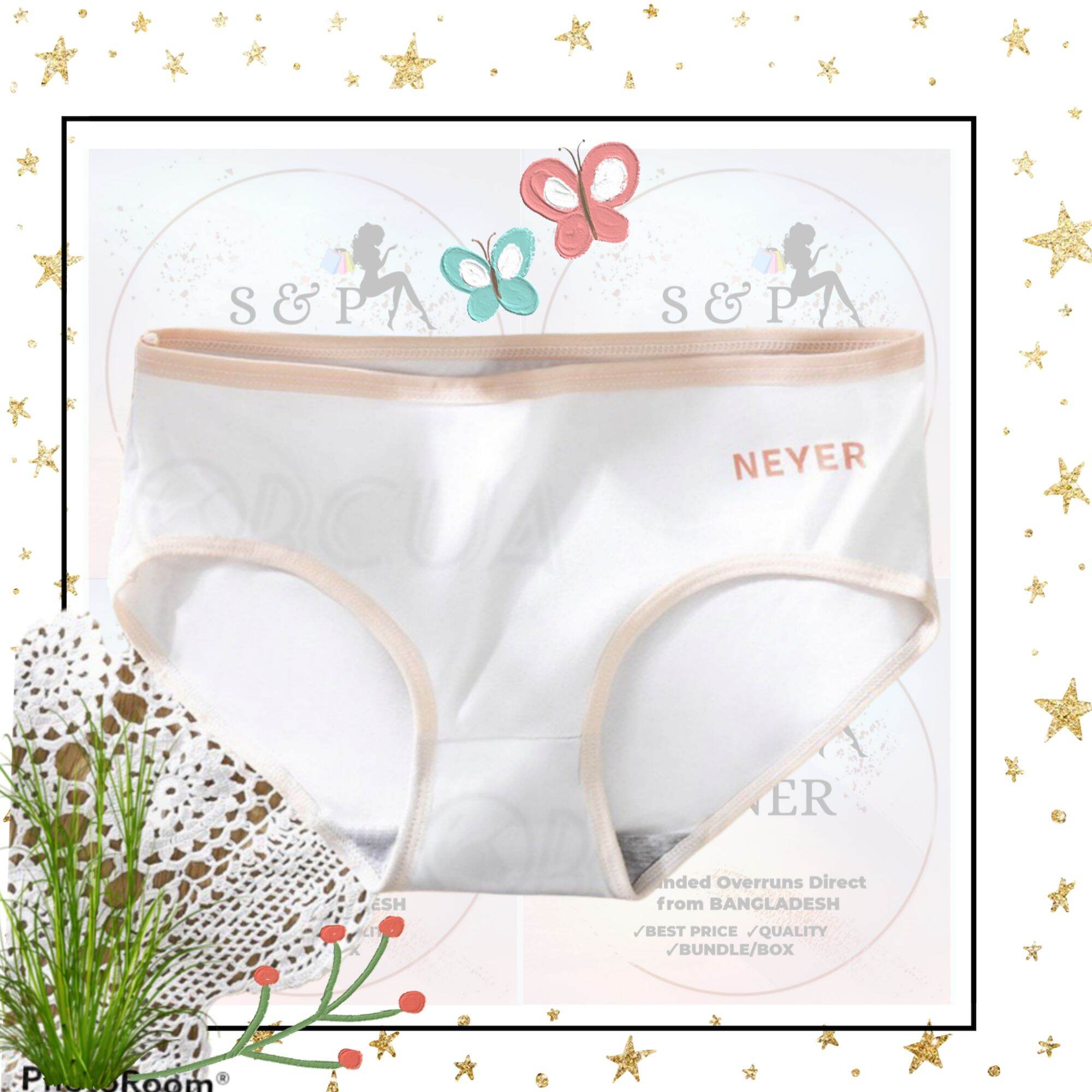 Neyer Breathable 1 Piece Imported Chinese Soft Cotton Women's Wear Under  Pant Comfortable Pure Color Panty