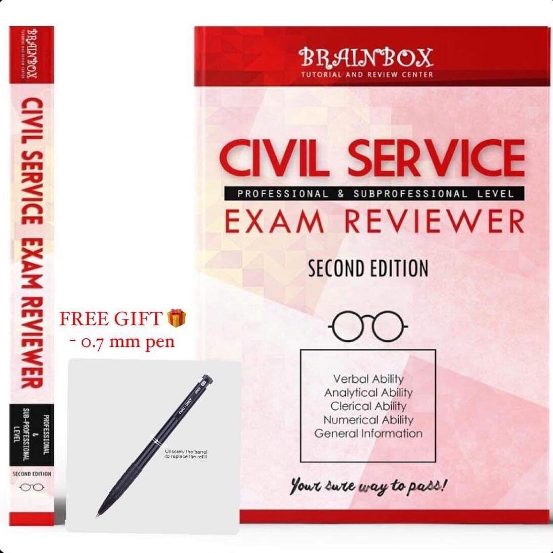 Brainbox Civil Service Exam Reviewer 2023 Second edition Lazada PH