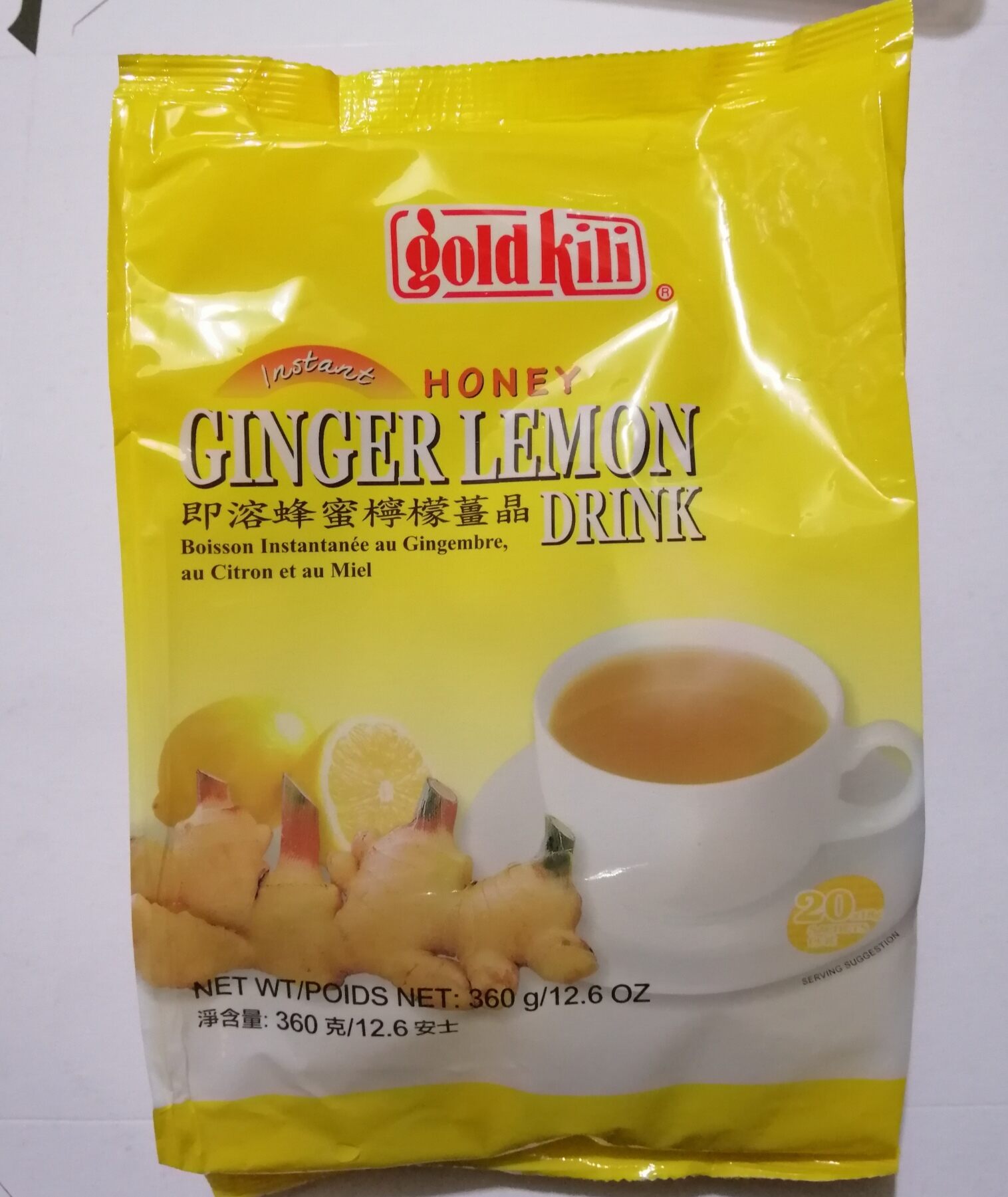 Gold Kili Instant Honey Ginger Lemon Drink 20 sachet Lazada PH