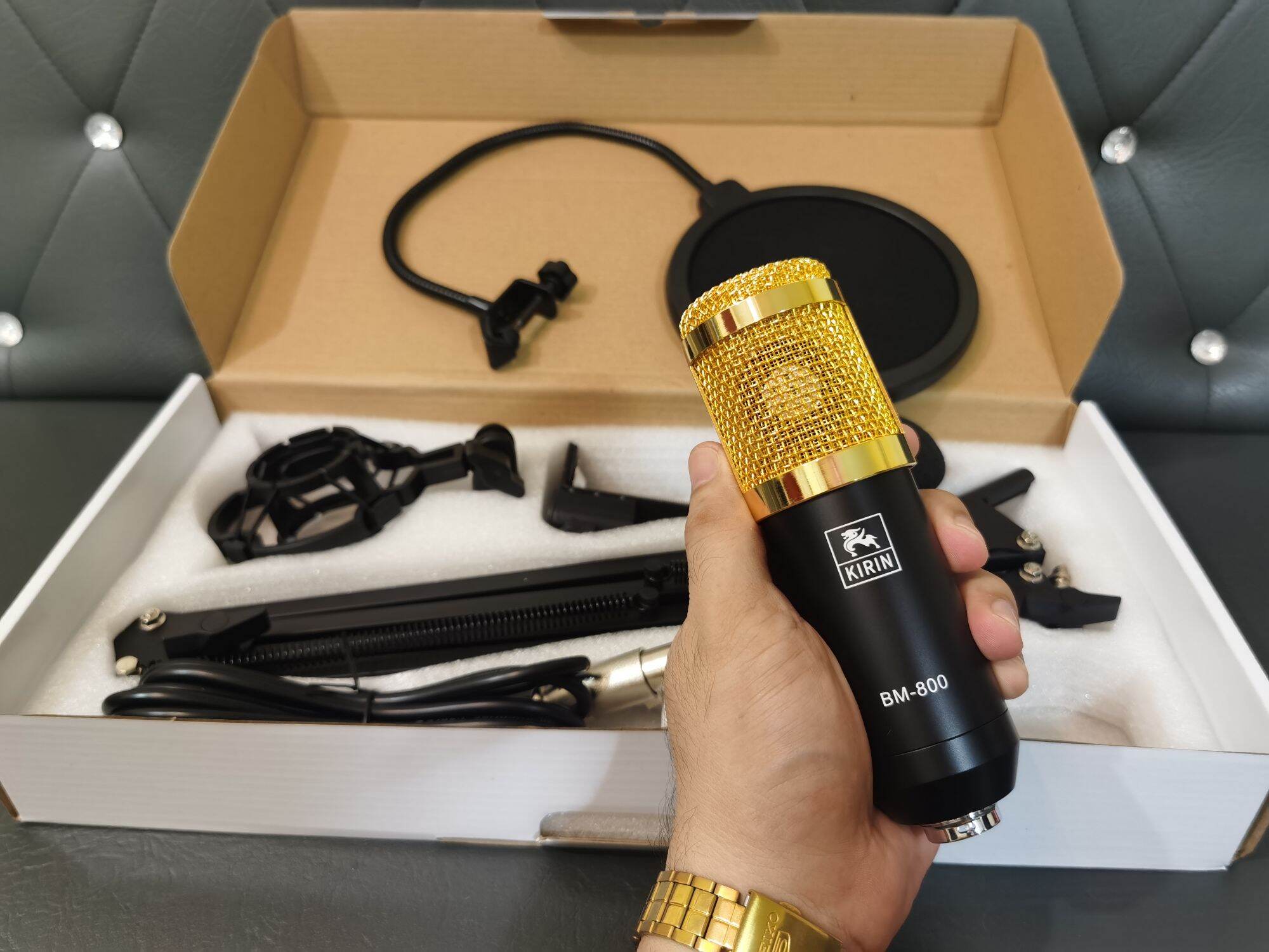 Kirin Authentic Condenser Microphone For Studio Microphone Full Metal