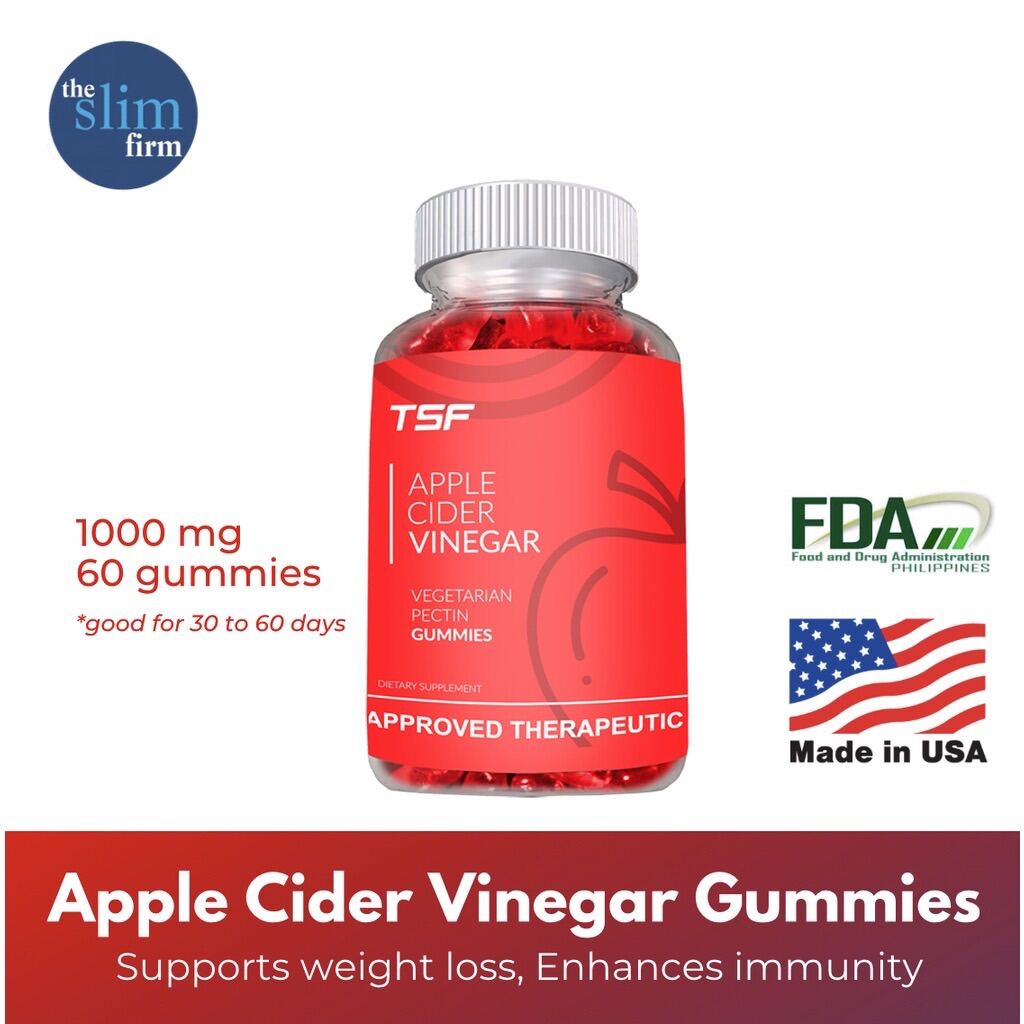 TSF APPLE CIDER VINEGAR GUMMIES 1000mg (60 gummies) Lazada PH