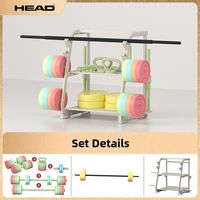 HEAD | Colorful Adjustable Dumbbell For Men And Women Home Gym Use