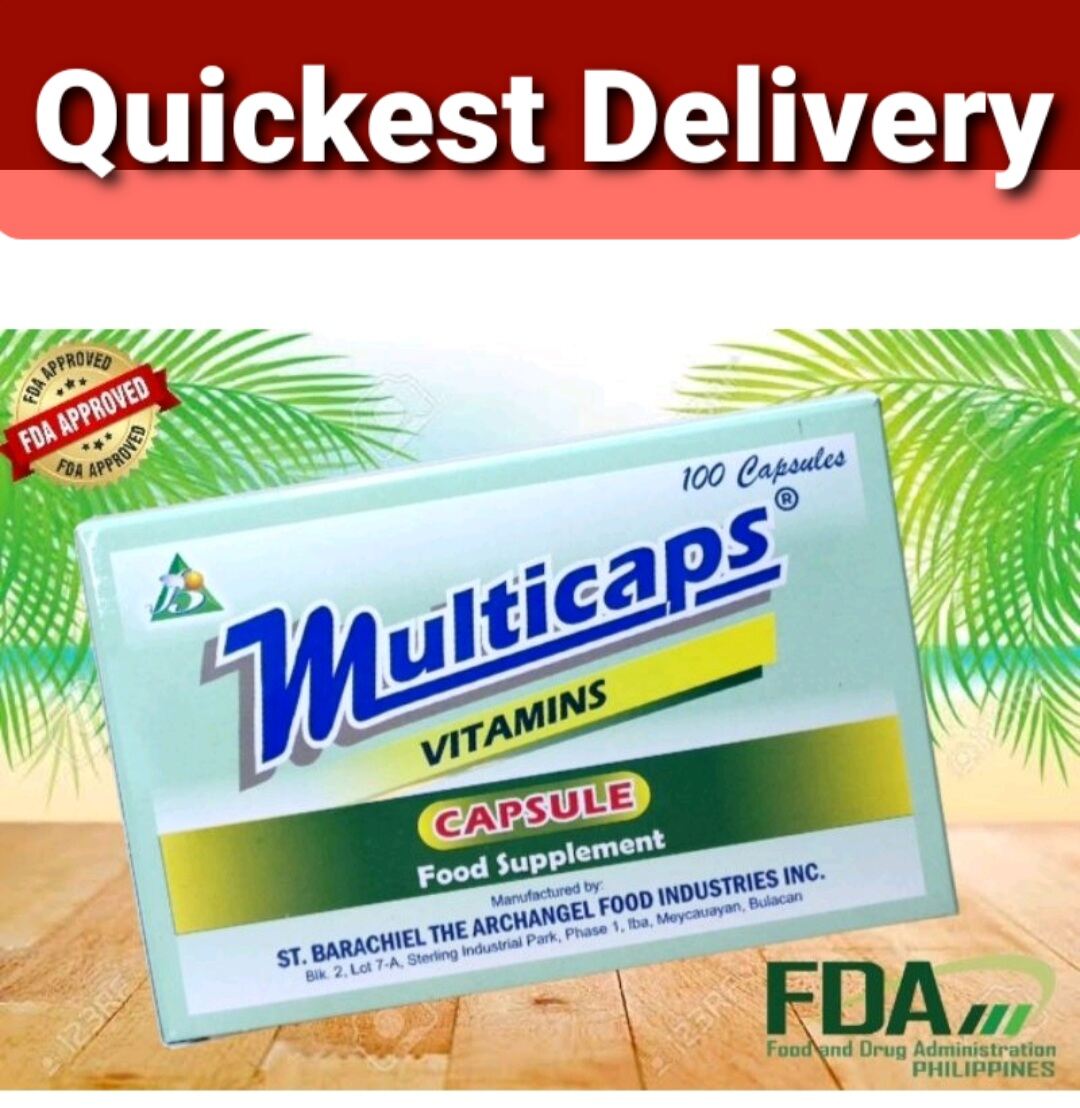 Multicaps Multivitamins 100 capsules FDA approved Lazada PH