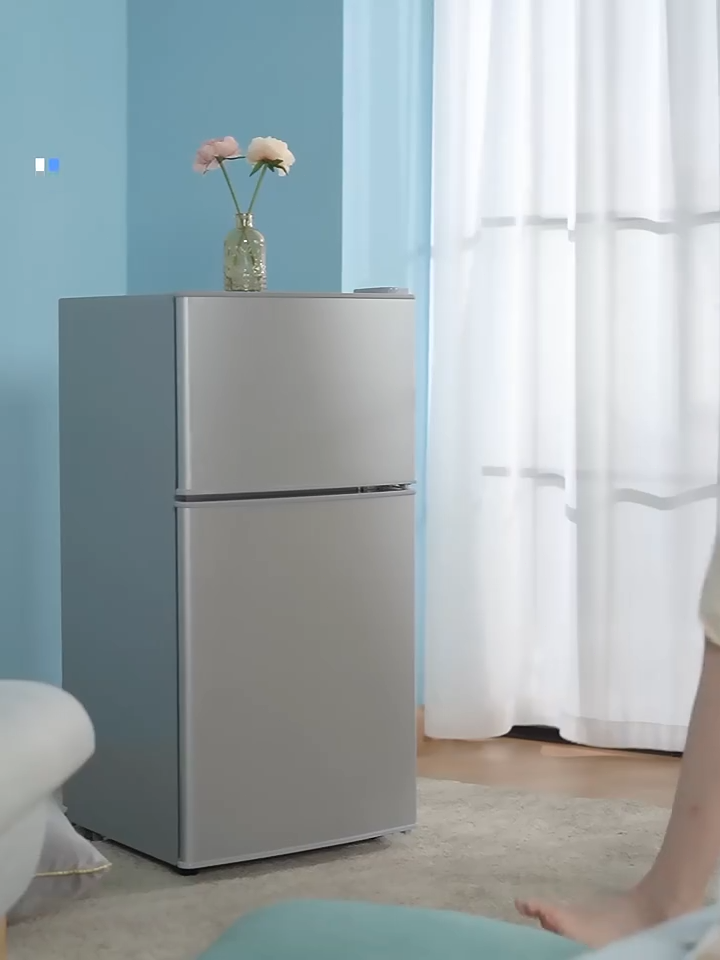 Refrigerator inverter 138L Two Door Save Electricity Smart Mini Freezer